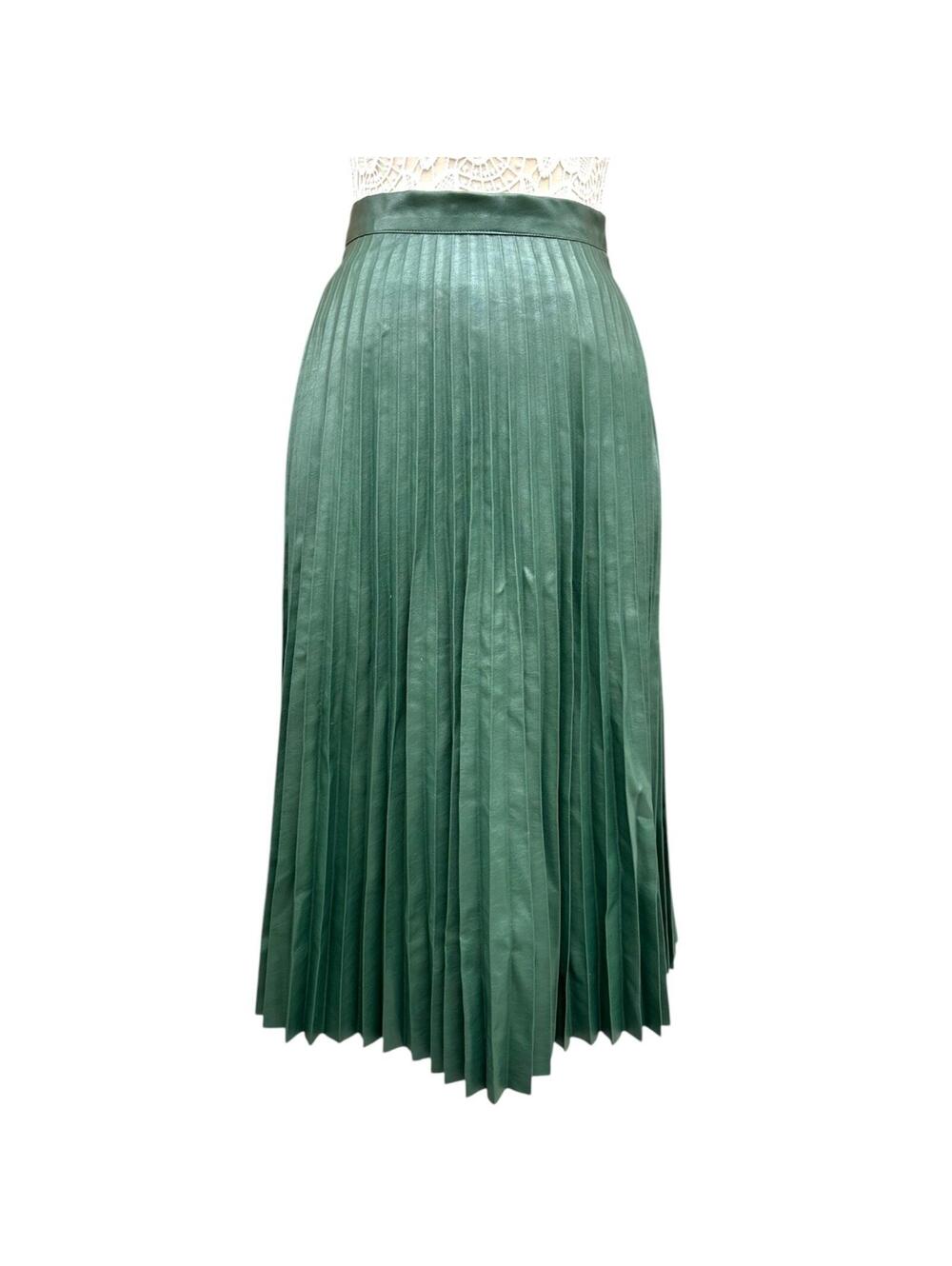 Garcia Emerald Accordion Pleated Midi Skirt
